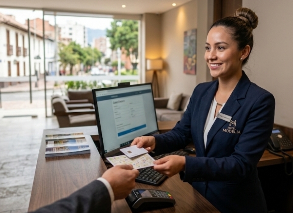 Recepcionista de Hotel - Sector Modelia